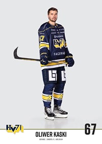 Oliwer Kaski #67 HV71 2023/2024 No2-3