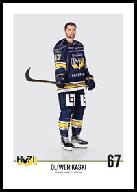 Oliwer Kaski #67 HV71 2023/2024 No2-0