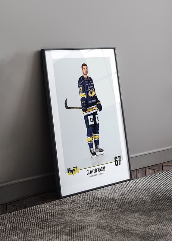 Poster Oliwer Kaski #67 HV71 2023/2024 No2 crossfade