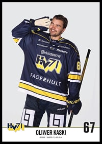 Oliwer Kaski #67 HV71 2023/2024 No1-2