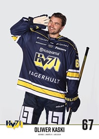 Oliwer Kaski #67 HV71 2023/2024 No1-3