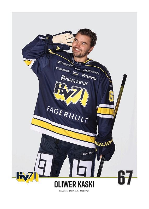 Poster Oliwer Kaski #67 HV71 2023/2024 No1