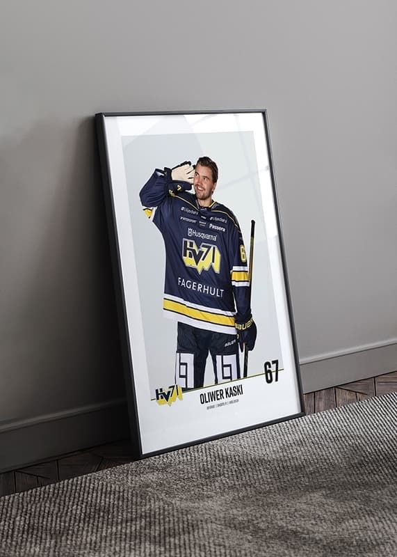 Poster Oliwer Kaski #67 HV71 2023/2024 No1 crossfade