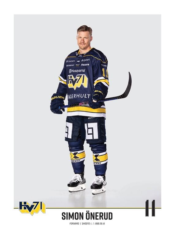 Poster Simon Önerud #11 HV71 2023/2024 No2