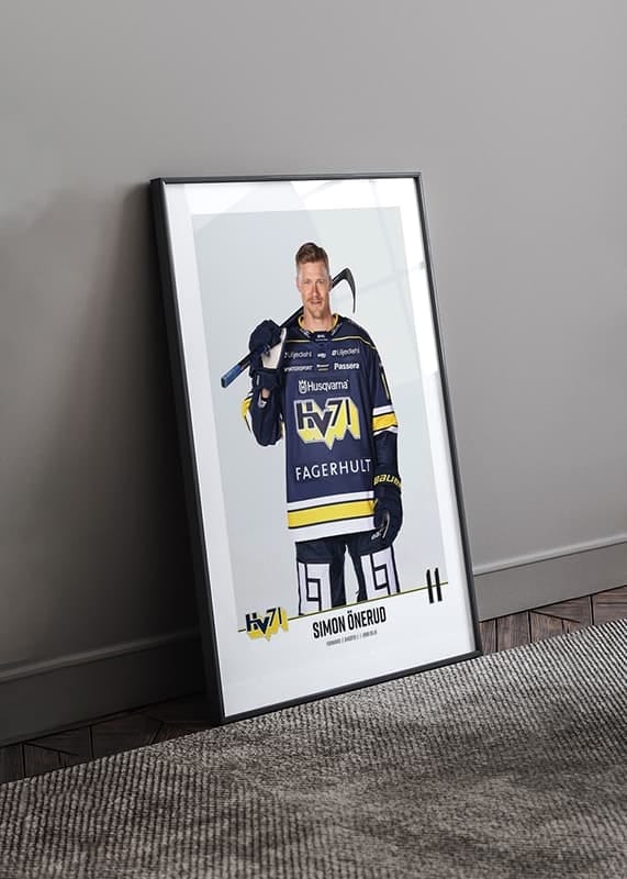 Poster Simon Önerud #11 HV71 2023/2024 No1 crossfade