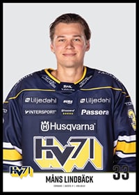 Måns Lindbäck #33 HV71 2023/2024-2