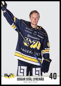 Oskar Stål Lyrenäs #40 HV71 2023/2024 No1-2
