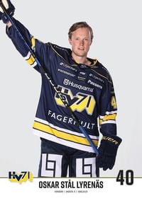 Oskar Stål Lyrenäs #40 HV71 2023/2024 No1-3