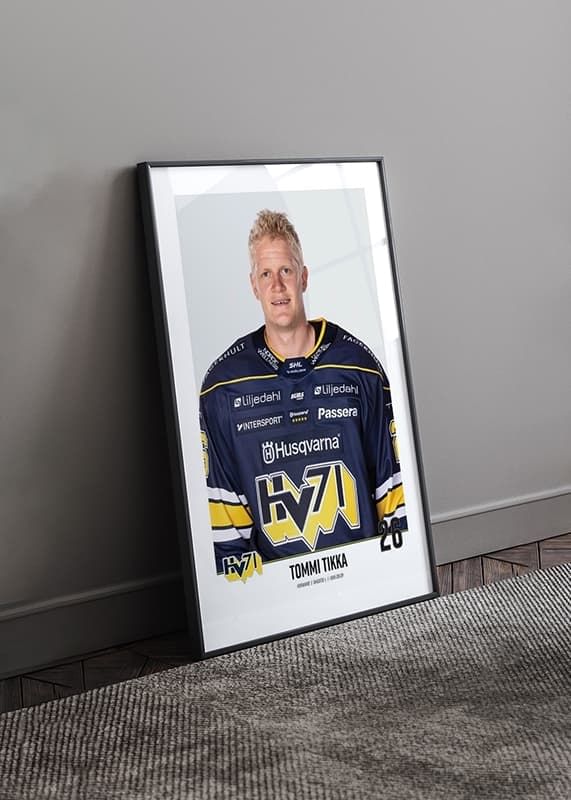 Poster Tommi Tikka #26 HV71 2023/2024 crossfade