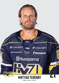 Mattias Tedenby #21 HV71 2023/2024 No2-3