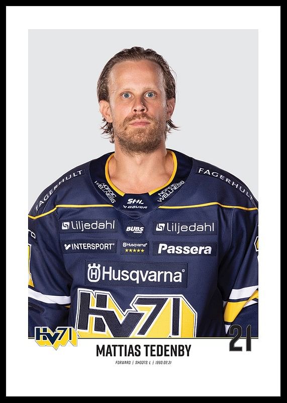 Mattias Tedenby #21 HV71 2023/2024 No2-12