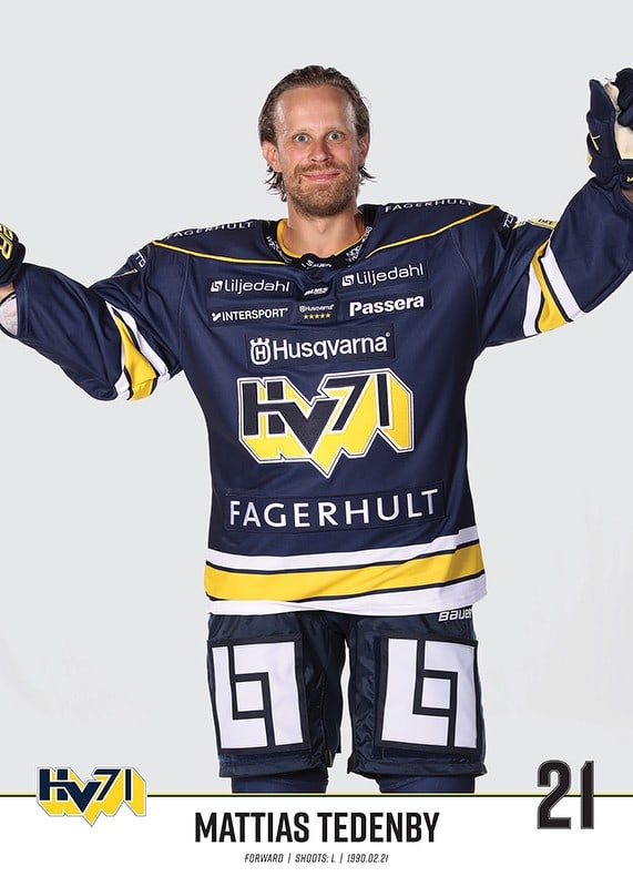 Mattias Tedenby #21 HV71 2023/2024 No1-12