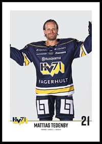 Mattias Tedenby #21 HV71 2023/2024 No1-0
