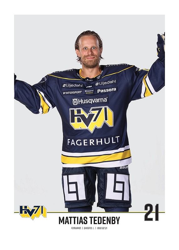 Mattias Tedenby #21 HV71 2023/2024 No1-12