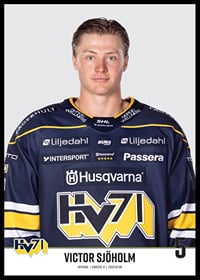 Victor Sjöholm #5 HV71 2023/2024-2
