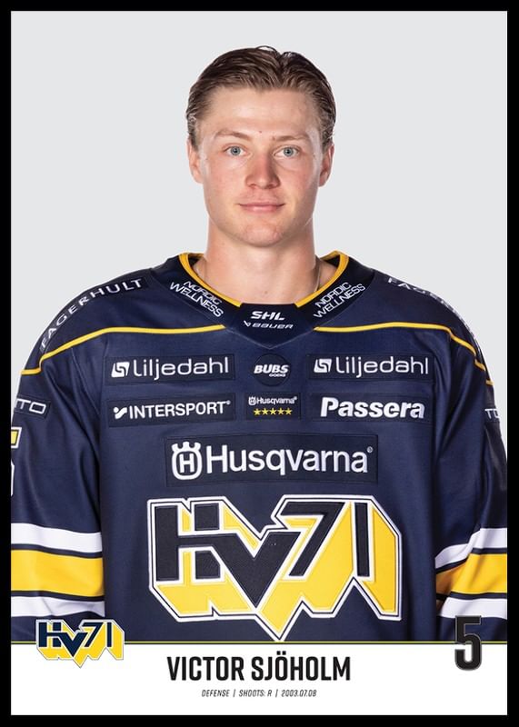 Victor Sjöholm #5 HV71 2023/2024-12