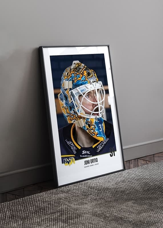 Poster Joni Ortio #31 HV71 2023/2024 No2 crossfade