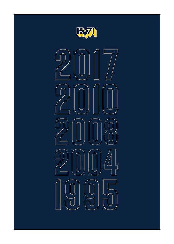 Poster HV71 SM-Guld Åren