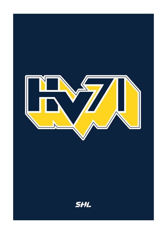 Poster HV71 Logo Blå