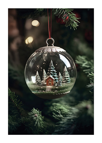 Póster Snow Globe In Tree