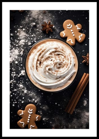 Poster Hot Drink Christmas Baking