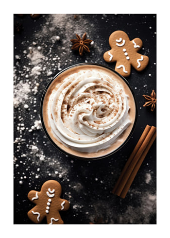 Affiche Hot Drink Christmas Baking