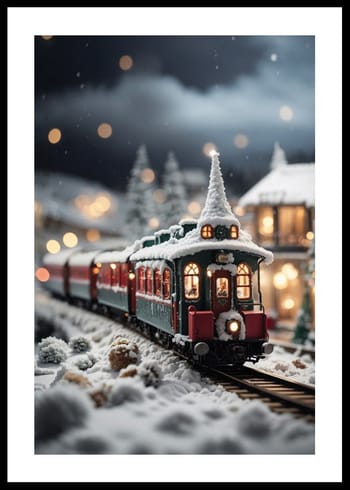 Poster Christmas Train
