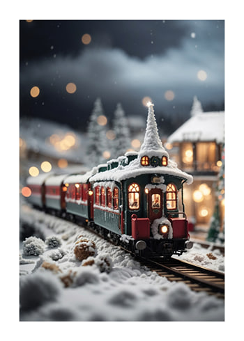 Plagát Christmas Train