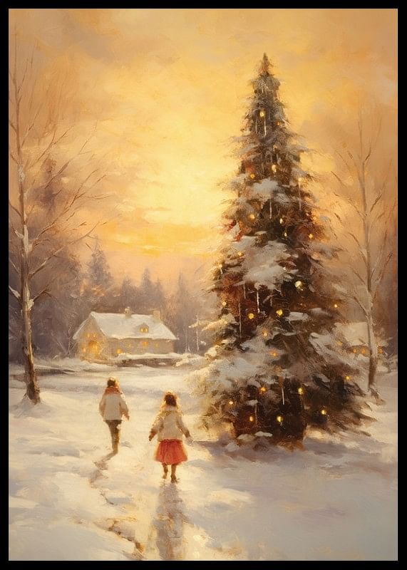 Winter Village Sunset-12