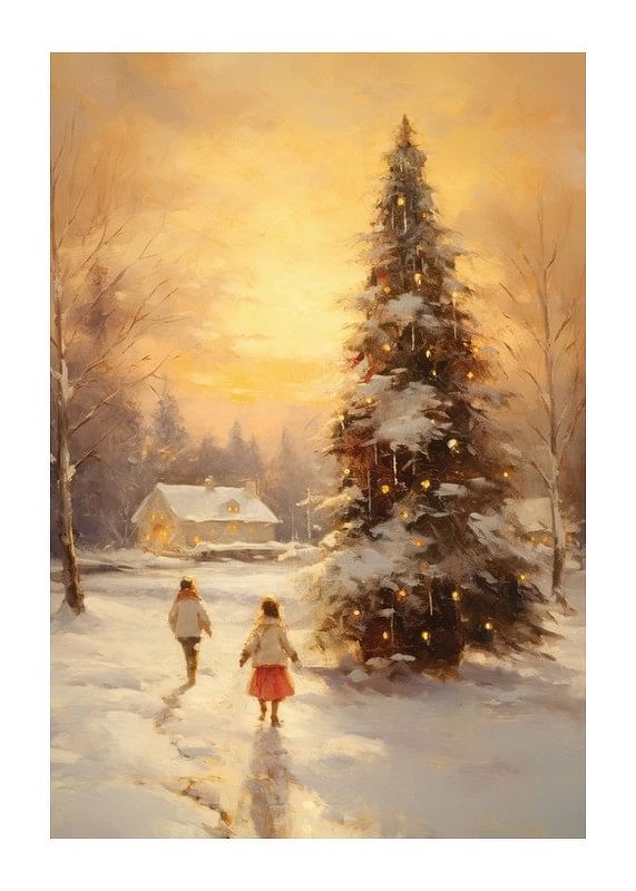 Winter Village Sunset-12