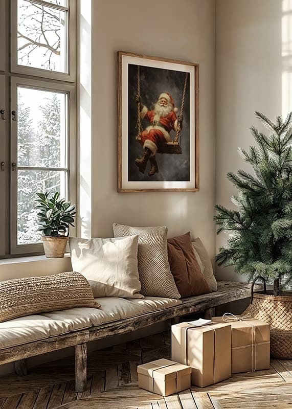 Santa On A Swing-12