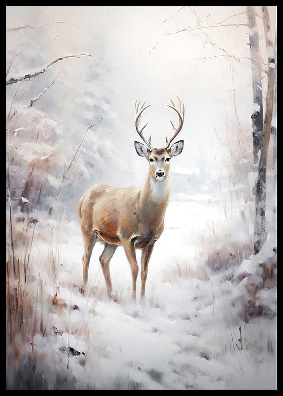 Roe Deer In Winter No2-12