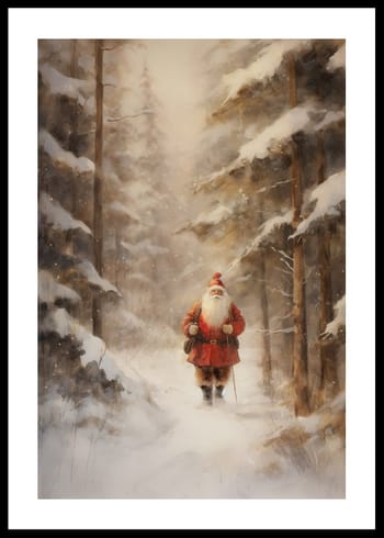 Poster Santa Claus Winter Walk