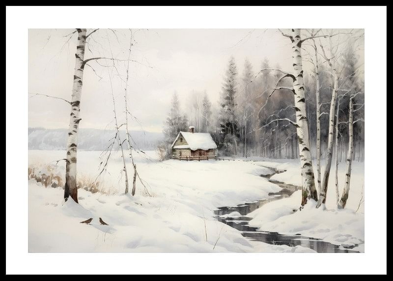 Cottage Winter Landscape-12