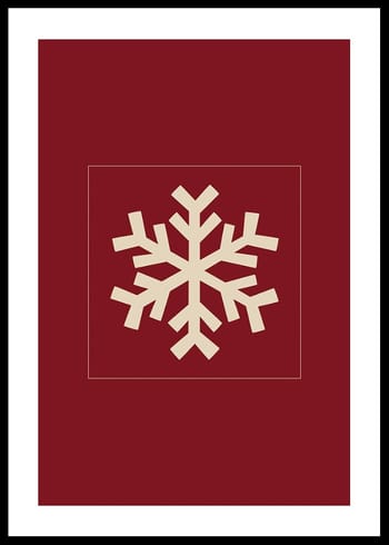 Poster Snowflake R&W