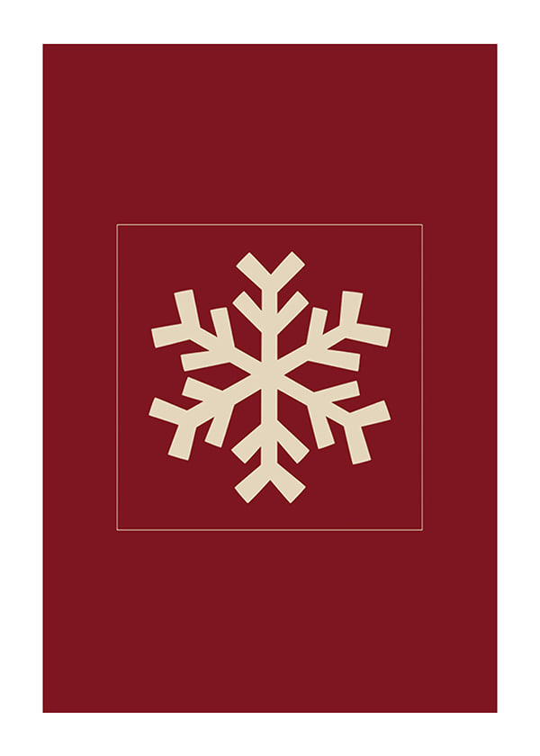 Plakāts Snowflake R&W