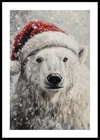 Poster Santas Polar Bear
