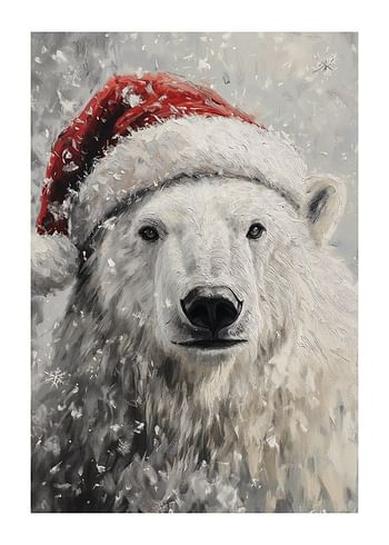 Poster Santas Polar Bear