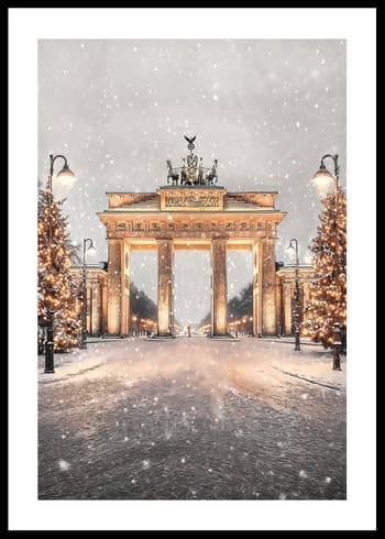 Poster Brandenburger Tor Winter Magic