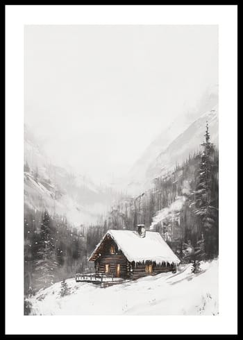 Plakat Alpine Cabin
