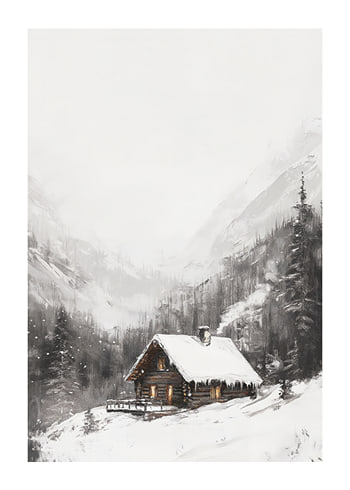 Poster Alpine Cabin