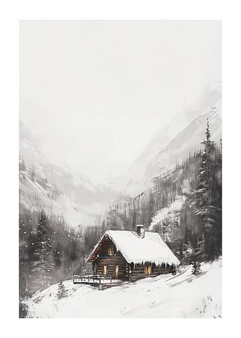 Plakat Alpine Cabin