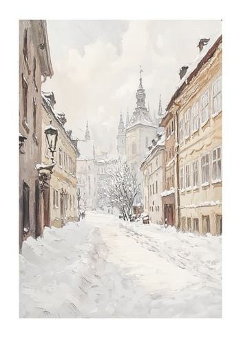 Poster European Winter Lane