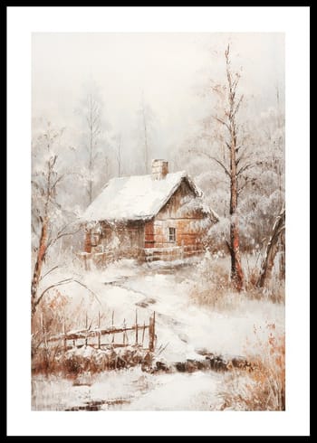 Poster Snowbound Cottage