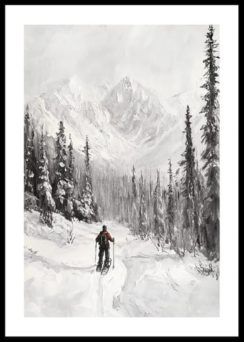 Poster Pathway To Winter Peaks