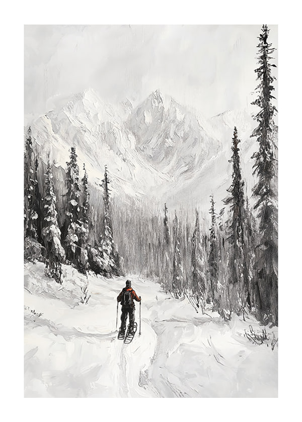 Plakāts Pathway To Winter Peaks