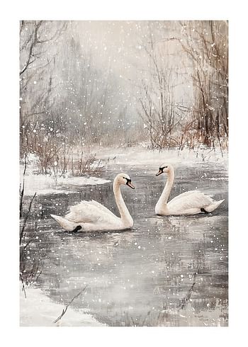 Plakat Winter Swans