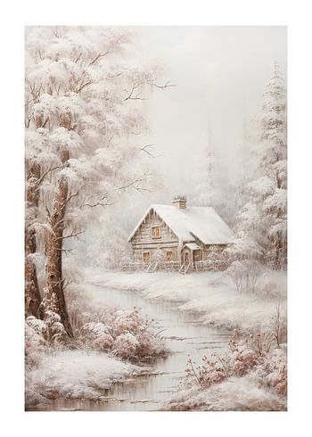Affiche Creekside Winter Cottage