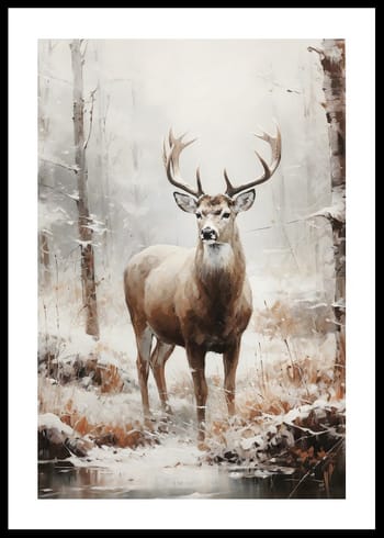 Poster Majestic Winter Stag