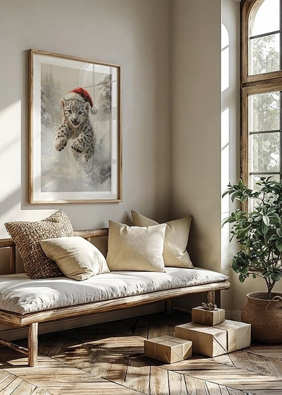 Plakāts Santas Snow Leopard crossfade